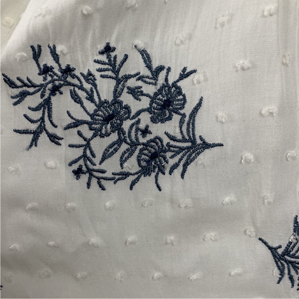 Blue Life Baylee white blue blossom embroidered midi dress Size XS - Picture 8 of 10